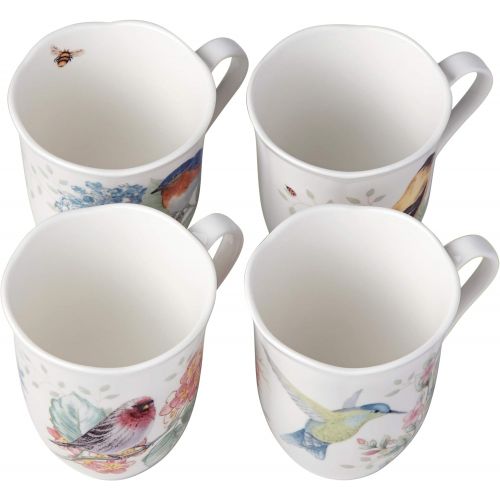 레녹스 Lenox Butterfly Meadow Flutter Mugs, Set of 4