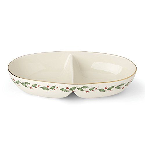 레녹스 Lenox 870000 Holiday Divided Oval Bowl