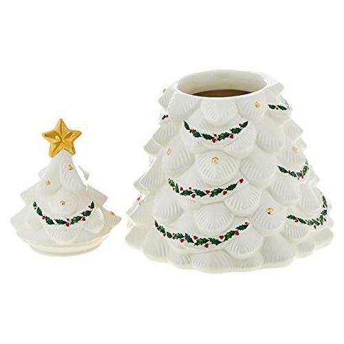 레녹스 Lenox Holiday Christmas Tree Cookie Jar: Kitchen & Dining