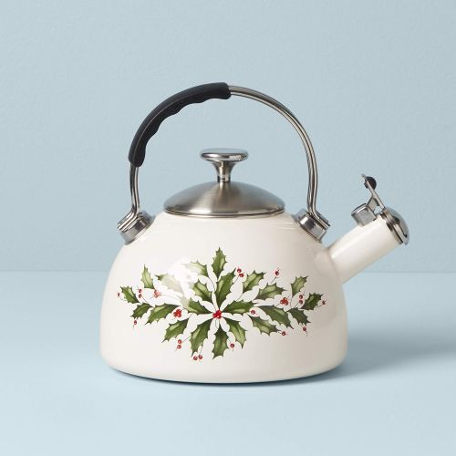 레녹스 [아마존베스트]Lenox Holiday Tea Kettle, 2.90 LB, Red & Green