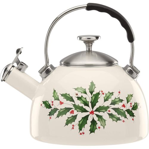 레녹스 [아마존베스트]Lenox Holiday Tea Kettle, 2.90 LB, Red & Green