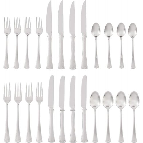 레녹스 [아마존베스트]Lenox 893076 Portola 24-Piece Flatware Set