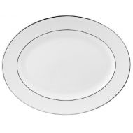 Lenox Hannah Platinum 13 Oval Serving Platter, White
