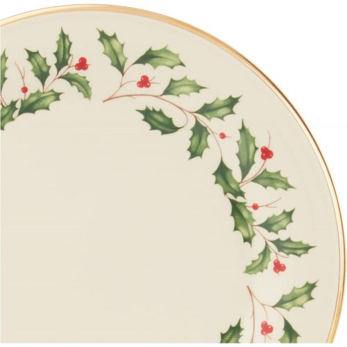 레녹스 Lenox Holiday 12 Piece Plate & Bowl Set, 14.90 LB, Red & Green