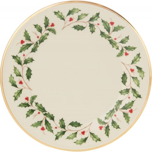 레녹스 Lenox Holiday 12 Piece Plate & Bowl Set, 14.90 LB, Red & Green
