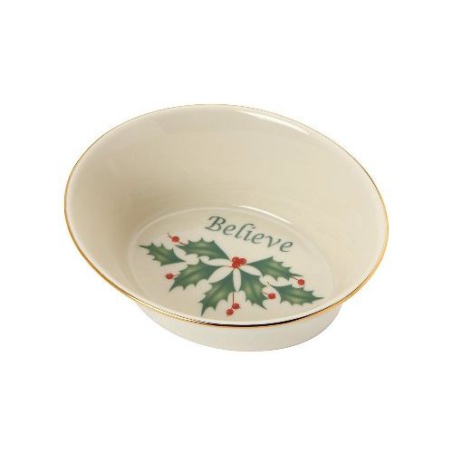 레녹스 Lenox Holiday Sentiment Believe Oval Dish