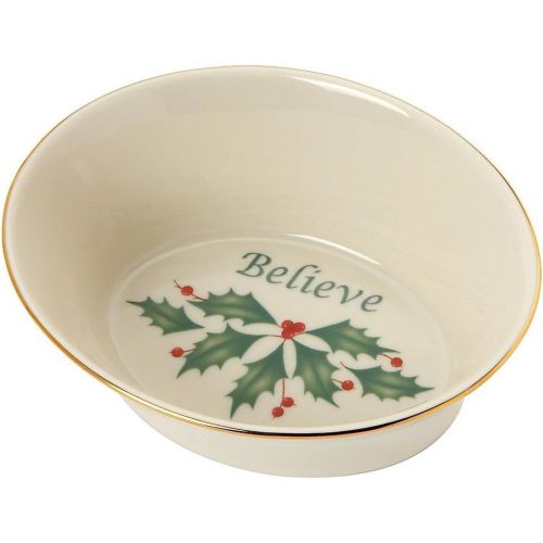 레녹스 Lenox Holiday Sentiment Believe Oval Dish