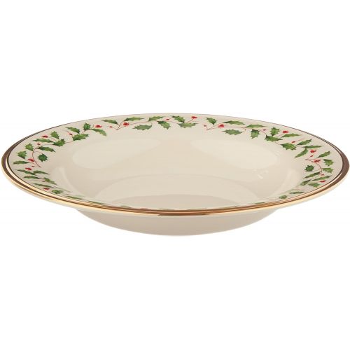 레녹스 Lenox Holiday Pasta/Rimmed Soup Bowl