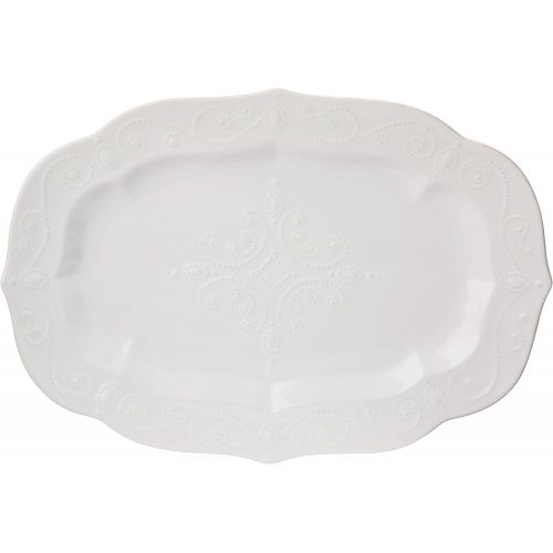 레녹스 Lenox French Perle Large Serving Platter, White