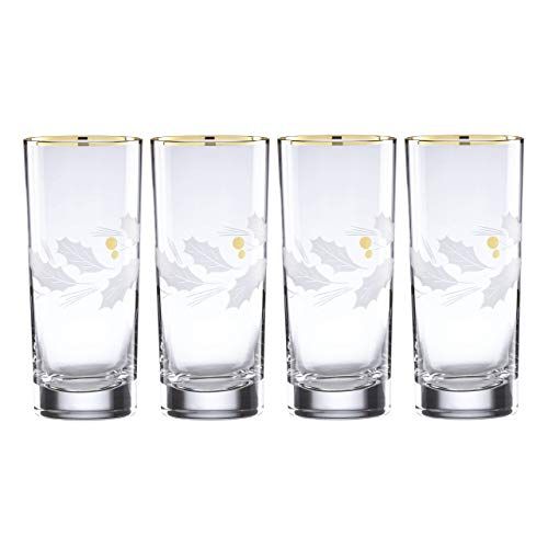 레녹스 Lenox Holiday Gold 4 Piece Highball Glass Set