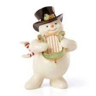 Lenox 2020 Snowy Harpist Snowman Figurine, 1.65 LB, Multi