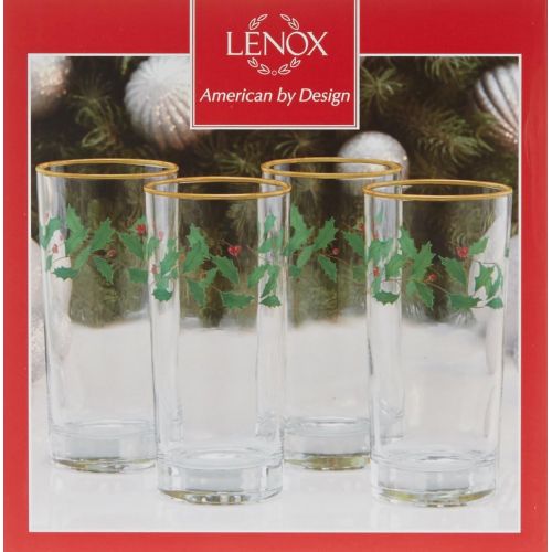 레녹스 Lenox Holiday 4 Piece Highball Glass Set