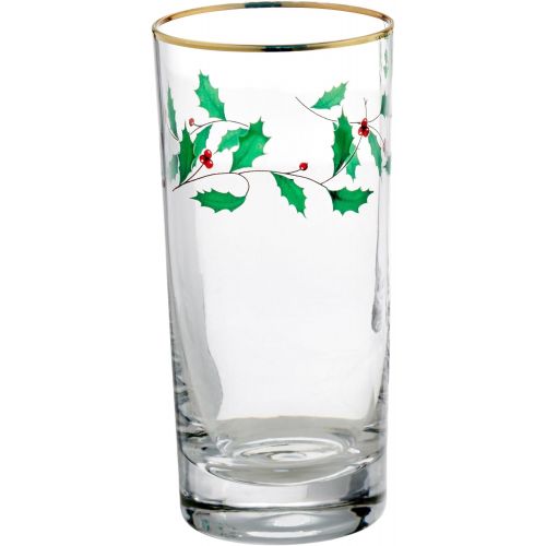 레녹스 Lenox Holiday 4 Piece Highball Glass Set