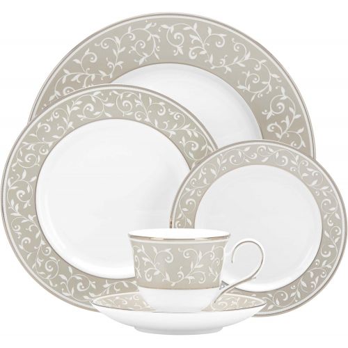 레녹스 Lenox 5 Piece Opal Innocence Dune Place Settting, White