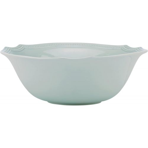 레녹스 Lenox Ice Blue French Perle Bead Large Serving Bowl, 3.30 LB