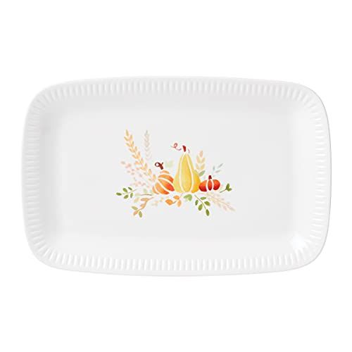 레녹스 Lenox Profile Harvest Rectangular Platter, 2.31, White