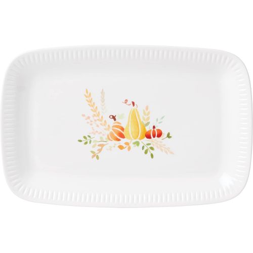 레녹스 Lenox Profile Harvest Rectangular Platter, 2.31, White