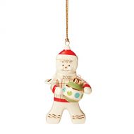 Lenox 2021 Trimming The Tree Gingerbread Ornament, 0.30 LB, Ivory