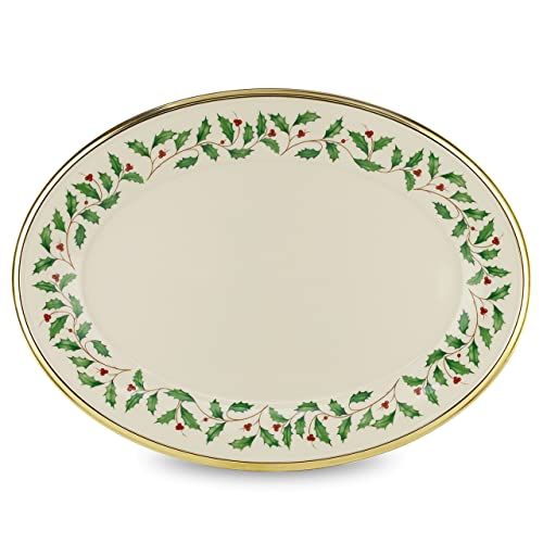 레녹스 Lenox 146504450 Holiday Oval Serving Platter