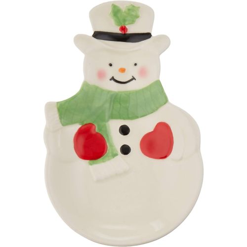 레녹스 Lenox Holiday Snowman Spoon Rest
