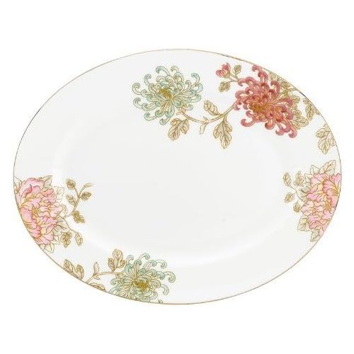 레녹스 Lenox Painted Camellia 13 Oval Serving Platter, 2.85 LB, Multi