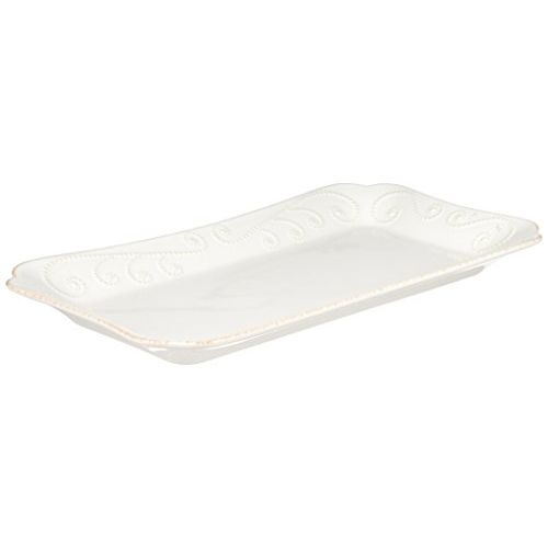 레녹스 Lenox French Perle Hors DOeuvre Tray, 13.5 Inch, White