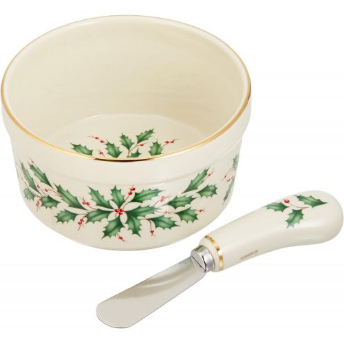 레녹스 Lenox Holiday Dip Bowl and Spreader