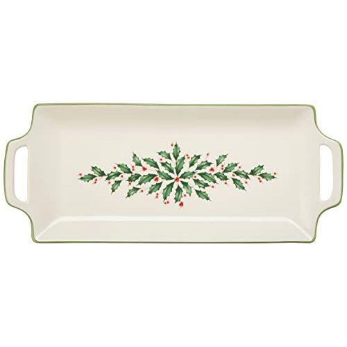 레녹스 Lenox Holiday Handled Hors Doeuvre Tray