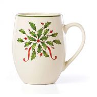 Lenox Holiday Cocoa Mug, 1.05 LB, Red & Green