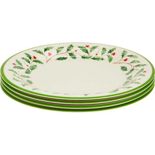 레녹스 Lenox Holiday 4 Piece Melamine Dinner Plate Set