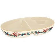 Lenox Winter Greetings Divided Oval Bowl