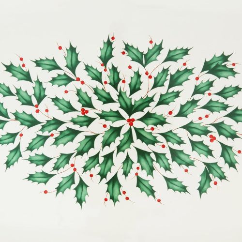 레녹스 Lenox 886163 Holiday Large Serving Platter, Red & Green, 6.0 LB