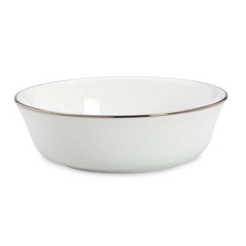 레녹스 Lenox Tribeca All Purpose Bowl, white, platinum