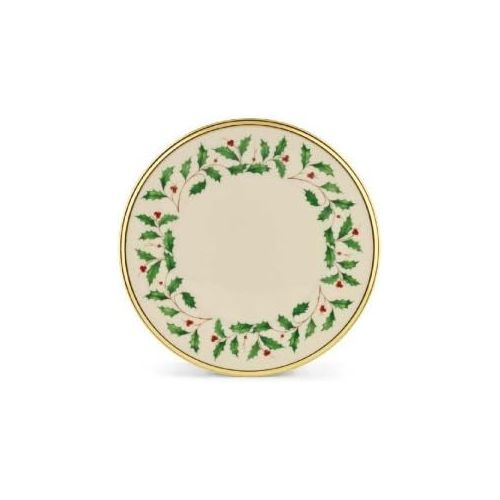 레녹스 Lenox Holiday Gold Banded Ivory China Salad Plate
