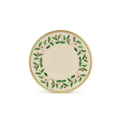 레녹스 Lenox Holiday Gold Banded Ivory China Salad Plate