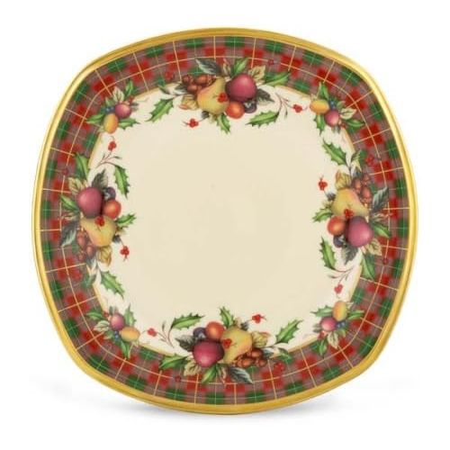 레녹스 Lenox Holiday Tartan Square Accent Plate