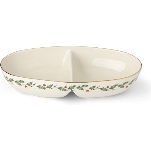 레녹스 Lenox Holiday Divided Oval Bowl