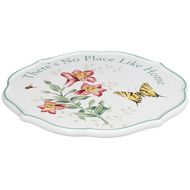 Lenox Butterfly Meadow Sentiment Trivet, Theres No Place Like Home, 6 3/4 Inch
