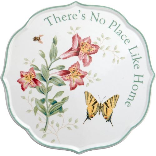 레녹스 Lenox Butterfly Meadow Sentiment Trivet, Theres No Place Like Home, 6 3/4 Inch