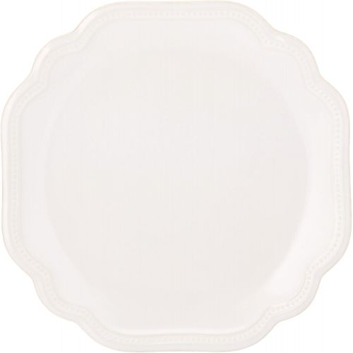 레녹스 Lenox White French Perle Bead 4Pc Place Setting, 6.45 LB