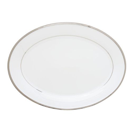 레녹스 Lenox Solitaire Oval Platter, 16 Inch, White