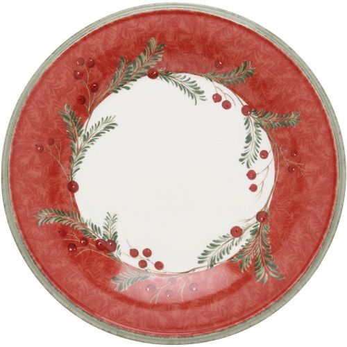 레녹스 Lenox Holiday Wreath 9 Inch Accent Plate