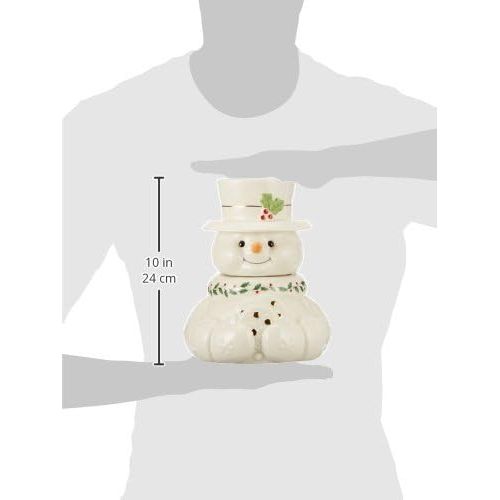 레녹스 Lenox Happy Holly Days Snowman Cookie Jar