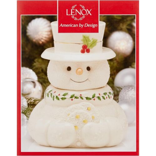 레녹스 Lenox Happy Holly Days Snowman Cookie Jar