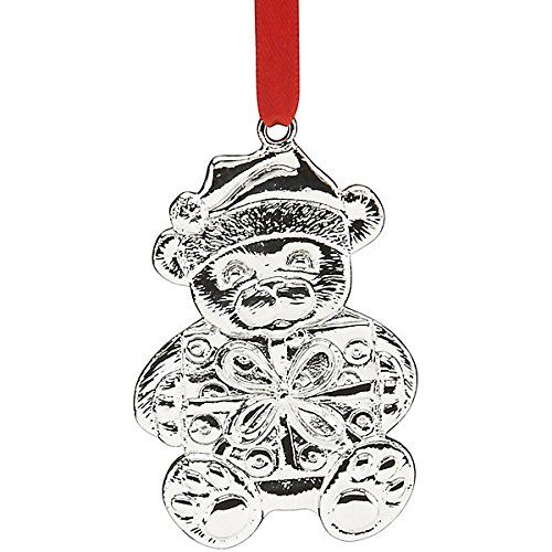 레녹스 Lenox Holiday Holders Metal Teddy Bear Gift Card Holder Christmas Ornament