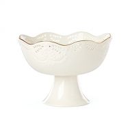 Lenox Opal Innocence Flourish Footed Centerpiece Bowl, 3.65 LB, White
