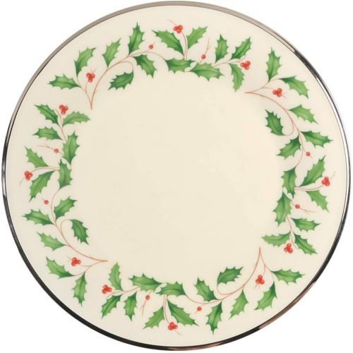 레녹스 Lenox Holiday Platinum Ivory China Dinner Plate