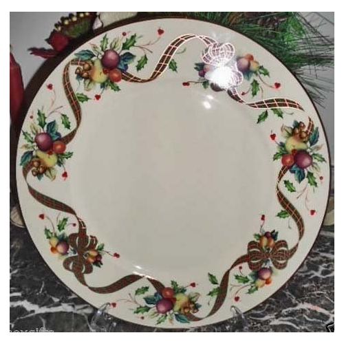 레녹스 Lenox Holiday Tartan Round Buffet Serving Platter