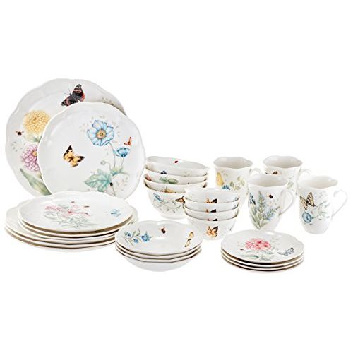 레녹스 Lenox 28 Piece Butterfly Meadow Classic Dinnerware Set