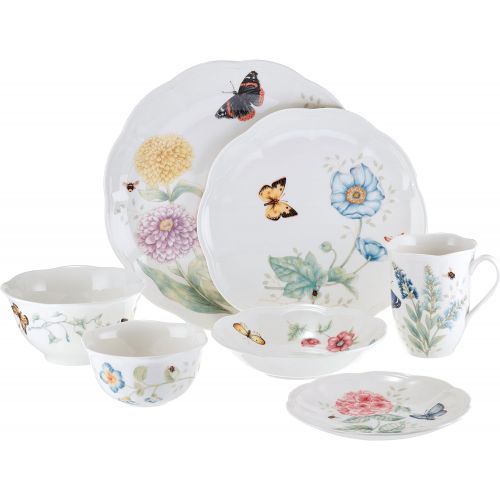 레녹스 Lenox 28 Piece Butterfly Meadow Classic Dinnerware Set